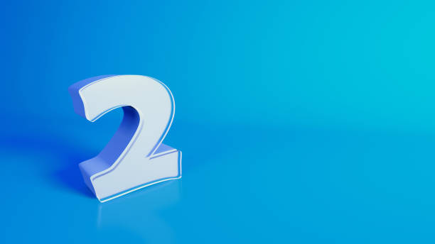 istock Number 2, Number Two - 3D Illustration Stock Image 1271791427