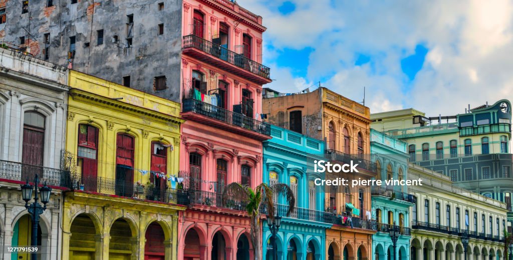 La Havana in Cuba, beautiful architecture and landscape Visiting La Havana in Cuba Cuba Stock Photo
