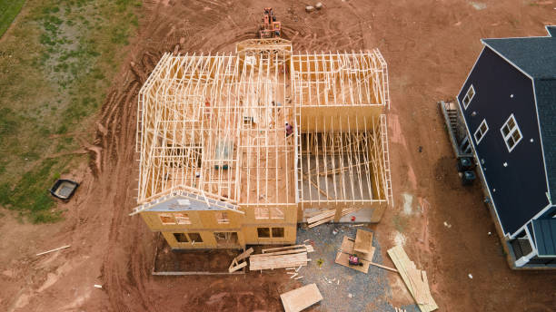 istock Single Family House Frame 1271793948