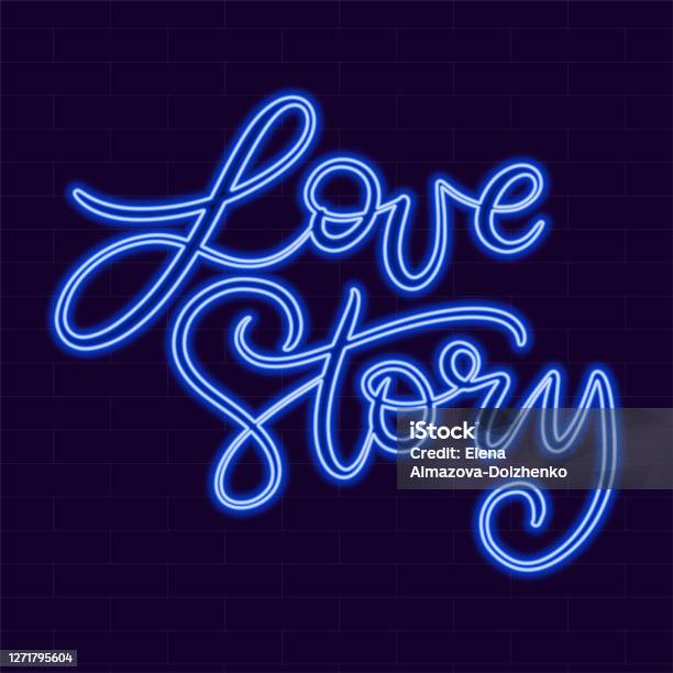Simple Neon Sign Lettering Neon Sign Calligraphic Lettering Vector Illustration Stock Illustration ...