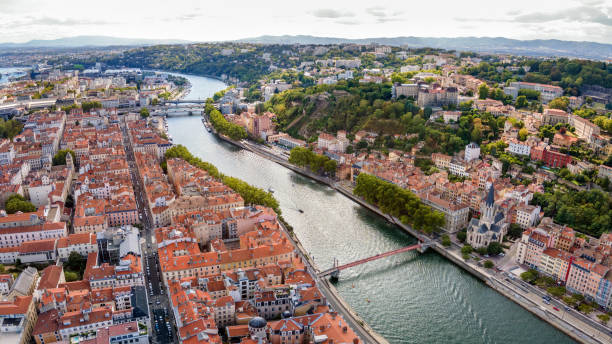 istock Lyon France panoramic aerial view 1271795919