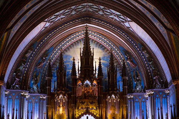 istock Altar inside Notre-Dame Basilica of Montreal 1271804120