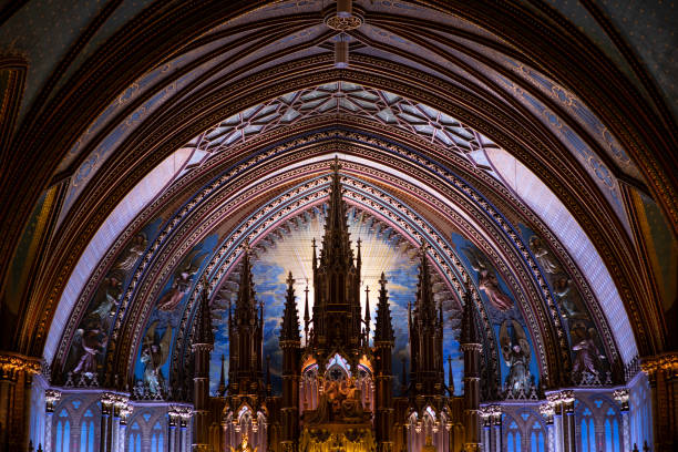 istock Altar inside Notre-Dame Basilica of Montreal 1271804121