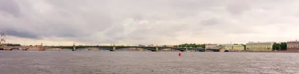 Photo of View of the Troitsky bridge in Saint Petersburg, Russia