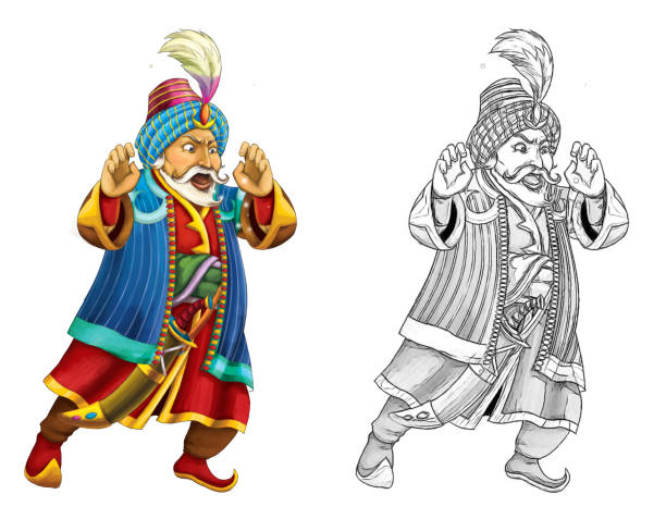 Cartoon Sketch Scene With Handsome Prince On White Background Illustration Stock Illustration - Download Image Now - iStock Cartoon Sketch Scene With Handsome Prince On White Background Illustration Stock Illustration - Download Image Now - iStock