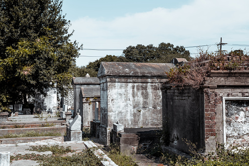 Tombs in the old Lafayette Cemetery No. 2 in New Orleans.