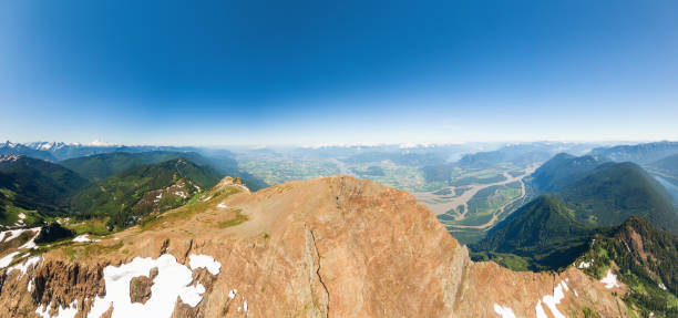 istock Aerial Panoramic view of Cheam Mountain 1271851484