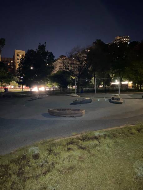 istock Night with the vacant play area 1271855216