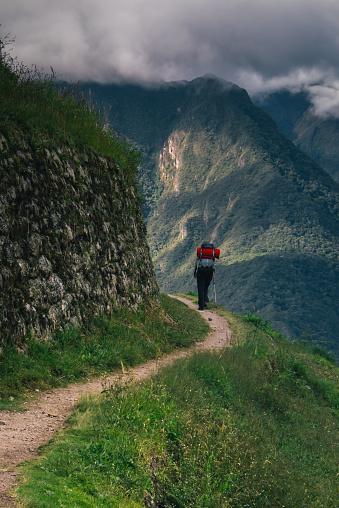 Landscape of the traditional Inca Trail.