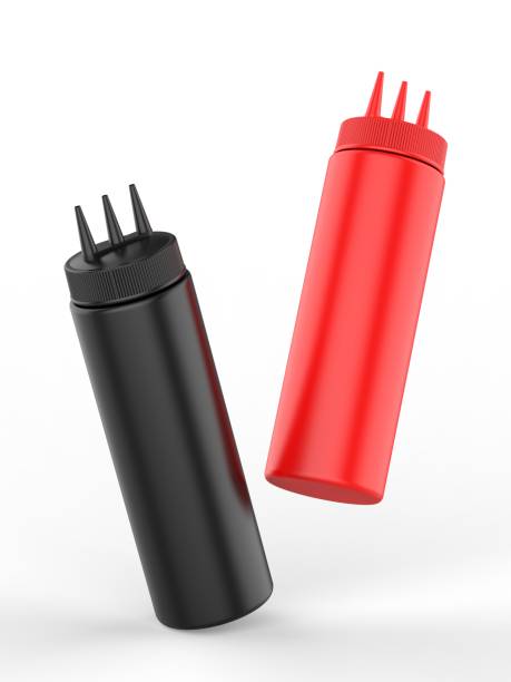 istock Blank 3 Hole Plastic Ketchup and Sauce Bottle For branding and mock up. 1271864177