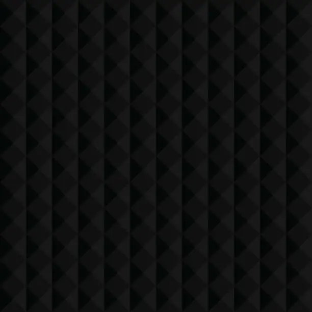 Vector illustration of Black pattern abstract seamless geometric texture