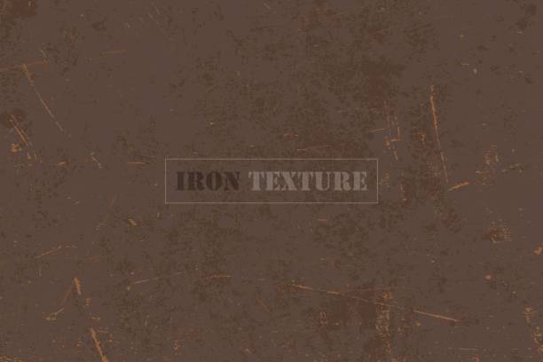 rusty eisen textur vektor illustration - rust rustic backgrounds metal stock-grafiken, -clipart, -cartoons und -symbole