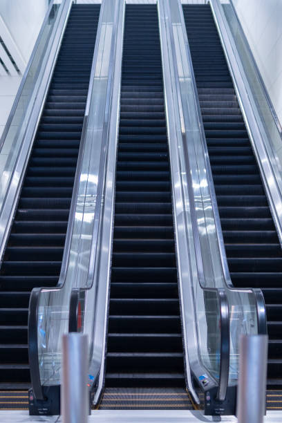 istock Modern luxury escalators in the airport 1271874572