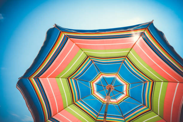 istock Colorful umbrella close-up view 1271879163