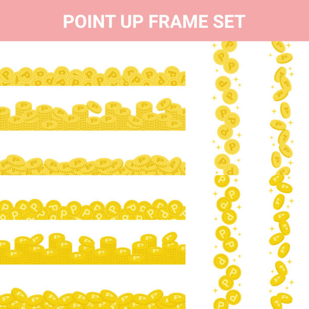Sale, point up, frame set Sale, point up, frame set. change borders stock illustrations
