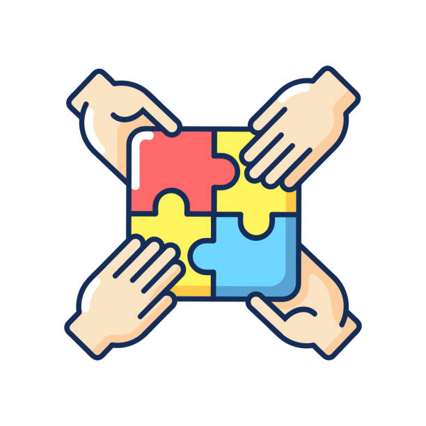 Teamwork Building Rgb Color Icon Stock Illustration - Download Image Now - Team  Building, Line Icon, Simplicity - iStock