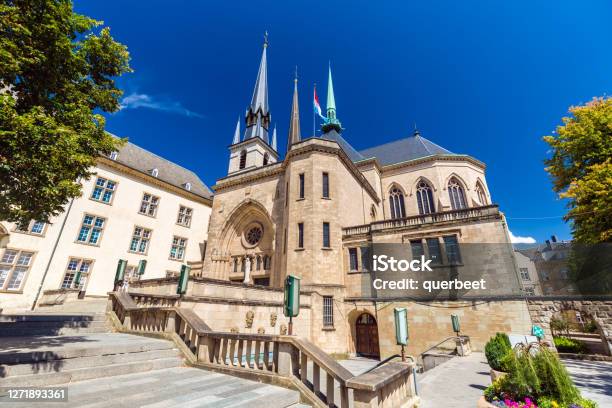 Cathedrals In Luxembourg Stock Photo - Download Image Now - Luxembourg City - Luxembourg, Luxembourg - Benelux, Cathedral