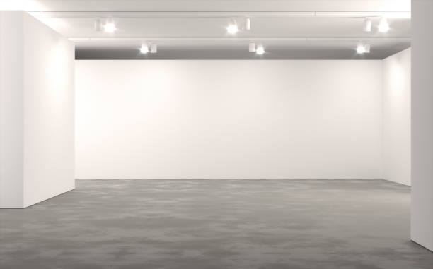 istock Exhibition gallery with empty walls 1271894354