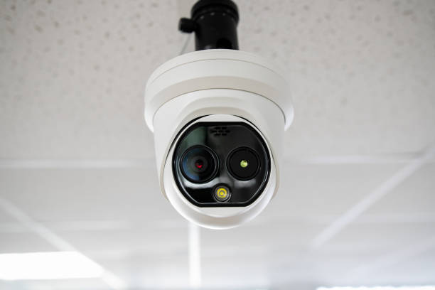 istock Close-up infrared scanner thermal camera body temperature 1271902024
