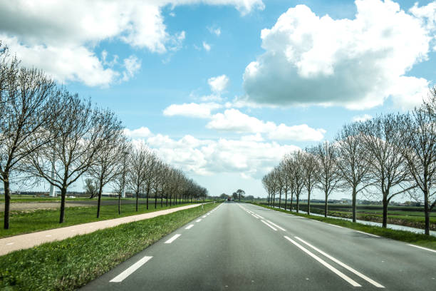 Countryside Road In The Netherlands
