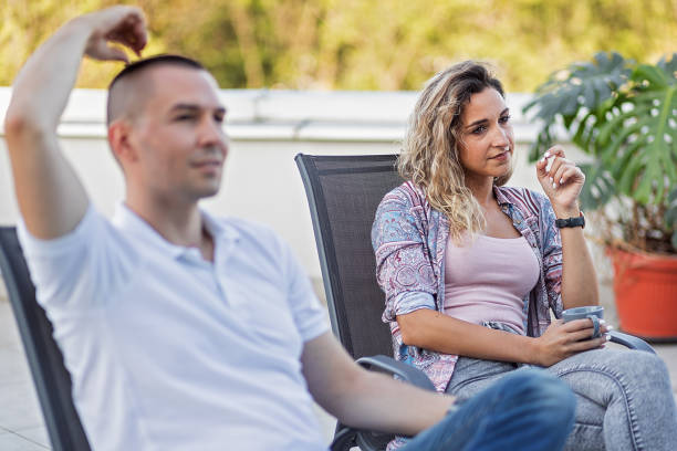 istock Business people relaxing on a terrace 1271907595