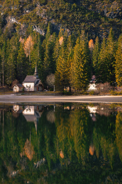 istock Beautiful Mountain Panorama Over Lake 1271910967