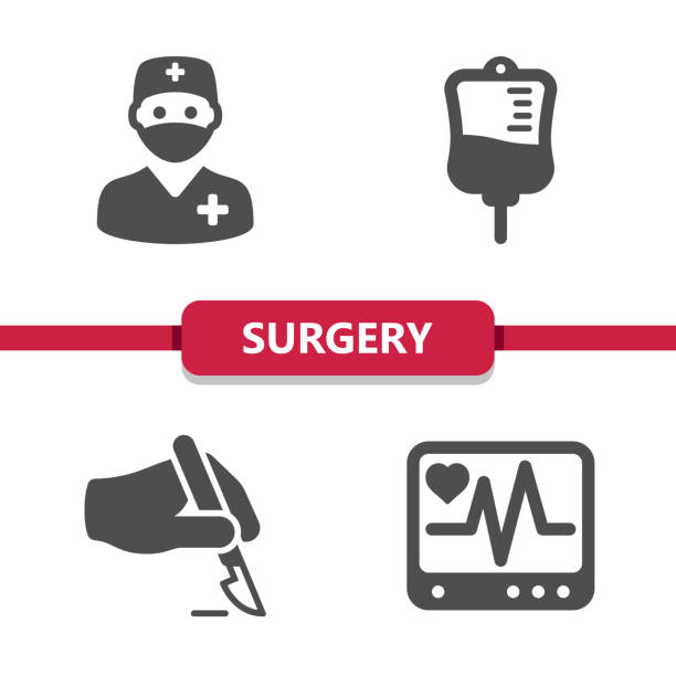 ilustrações de stock, clip art, desenhos animados e ícones de surgery icons - cirurgia