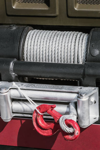 istock self-hauling winch is installed on a truck 1271913934