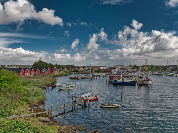 Egernsund small harbor at Gendarmstien, Denamrk