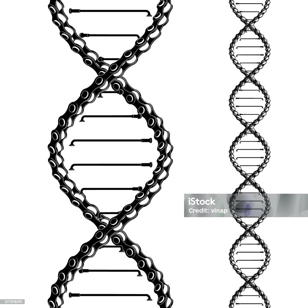 Dây Xích Xe Đạp Với Nan Hoa Xoắn Như Một Xoắn Ốc Dna Thiết Kế ...