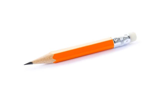 istock Yellow pencil isolated on white background 1271920035