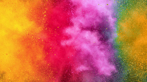 Colorful abstract powder background with color spectrum