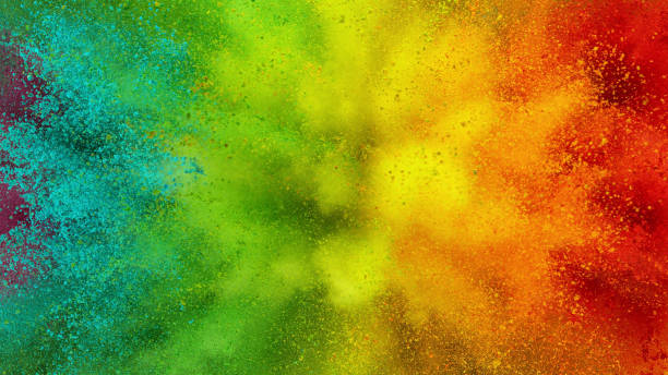 istock Colorful abstract powder background with color spectrum 1271923975