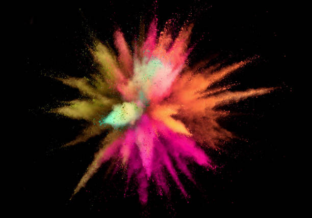 istock Colorful abstract powder background with color spectrum 1271923991