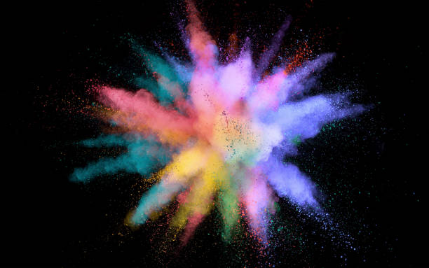 istock Colorful abstract powder background with color spectrum 1271924046