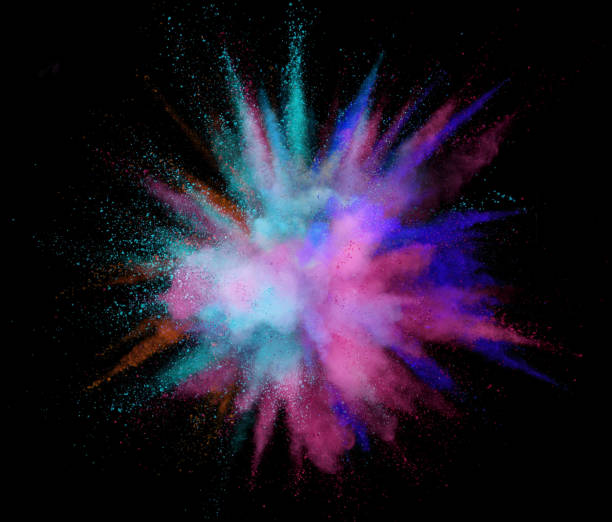 istock Colorful abstract powder background with color spectrum 1271924085