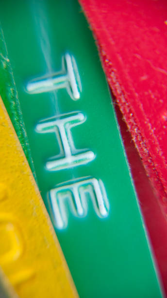 istock Letters on color dymo labels 1271925967