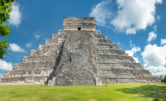 Kukulkan, El Castillo ,Mayan Pyramid, Chichen Itza Mexico. Nikon D810. Converted from RAW. Great Detail.