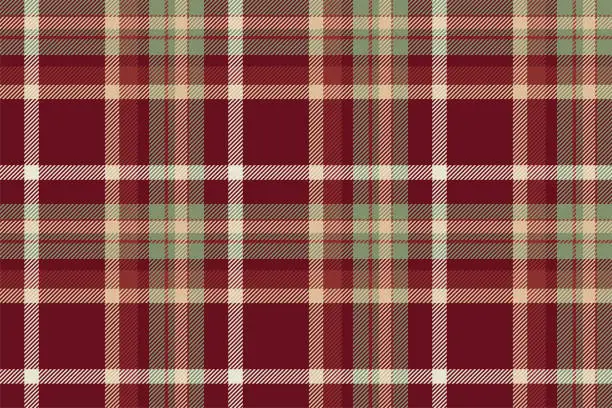 Vector illustration of Tartan scotland seamless plaid pattern vector. Retro background fabric. Vintage check color square geometric texture.