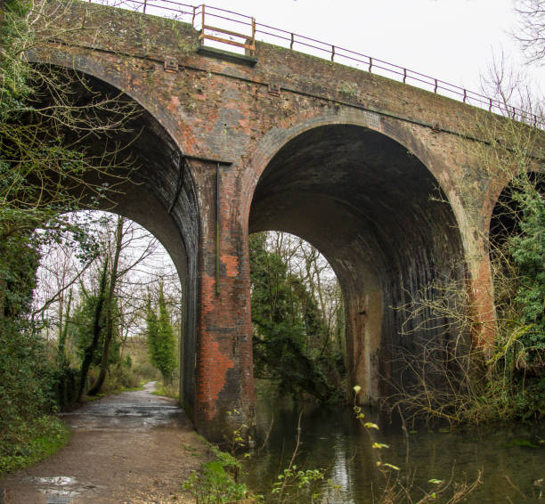 istock Bridge over small river, rural scene, UK 1271937903
