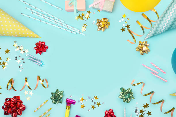 istock Birthday party decoration frame. 1271938141