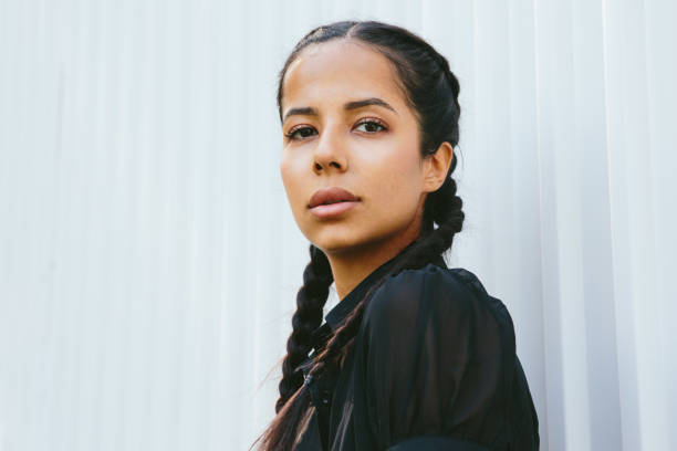 istock Young Multiracial Woman With Braids 1271938605
