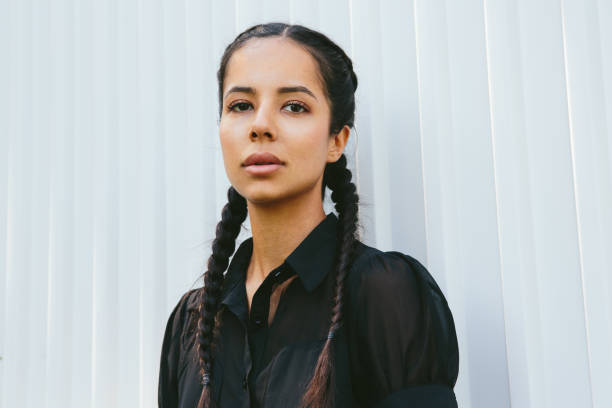 istock Young Multiracial Woman With Braids 1271938663