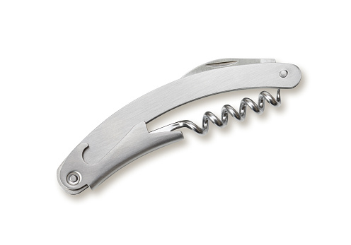 Corkscrew with clipping path.