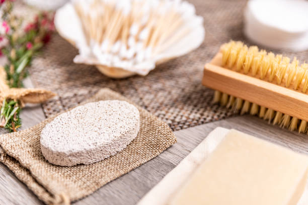 Eco luxury toiletries focus on pumice stone