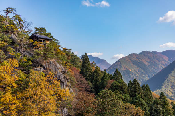 Beautiful countryside in Yamadera, Japan stock photo