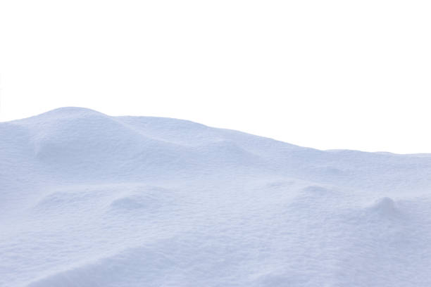 istock A large beautiful snowdrift isolated on white background.Winter snow  background. A big snow drift 1271966701