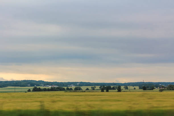 istock Denmark's landscape seen from the car while driving. 1271967818