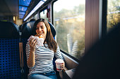 Eating on a train ride