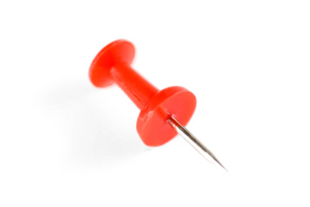 istock Blue and red pushpin. Macro. Closeup 1271970585